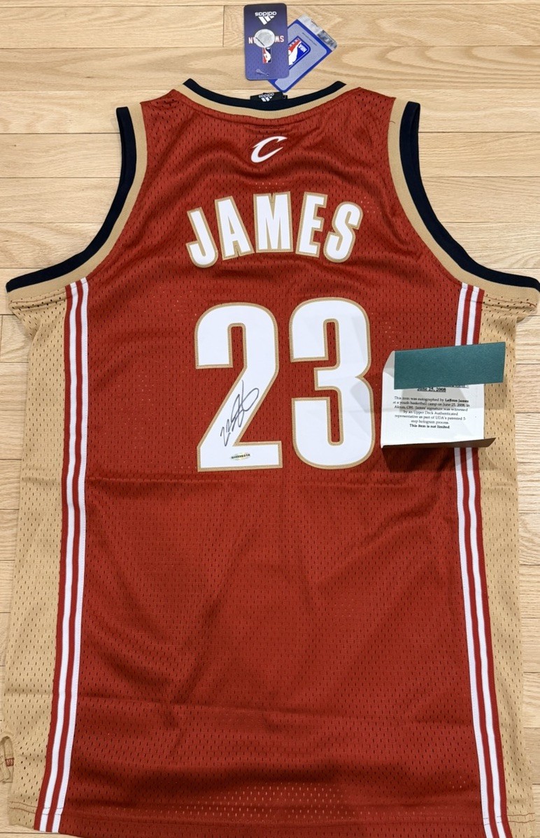 LeBron James Autographed Signed Cleveland Cavaliers / Red Jersey UDA COA Swingman 