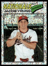 2026 Jacob Young Topps Heritage Silver Sparkle Rookie Card #279. rookie card picture
