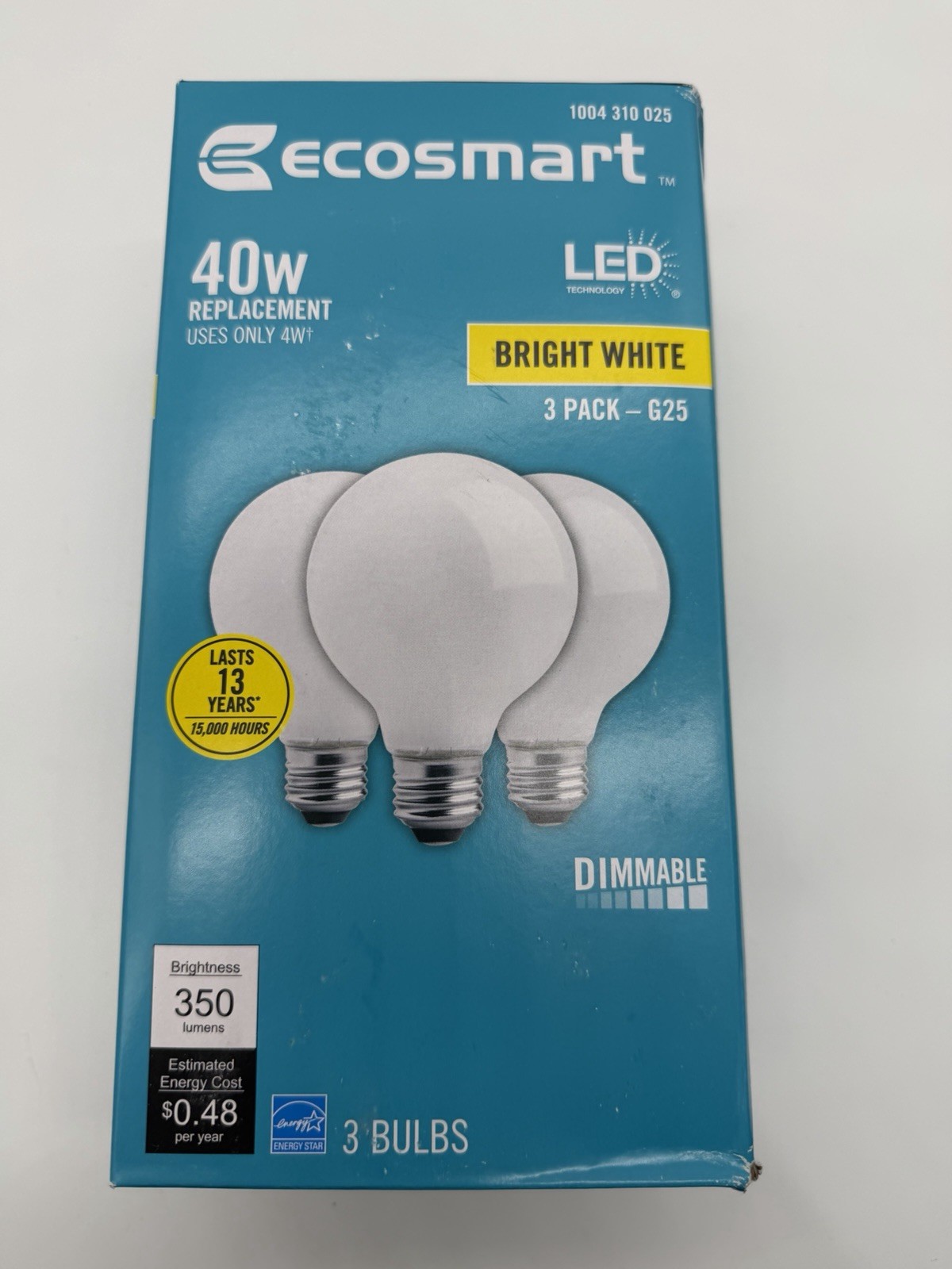 40w Eq E26 Base Frosted 3000k Dimmable