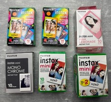 FUJIFILM instax mini INSTANT FILM 70 sheets LOT Rainbow Pink Lemonade MonoChrome