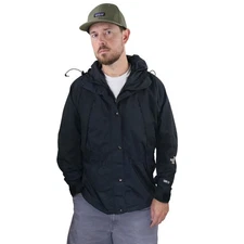 Vtg 90s North Face Mountain Light Gore-Tex Jacket Mens M Black Parka Rain Coat