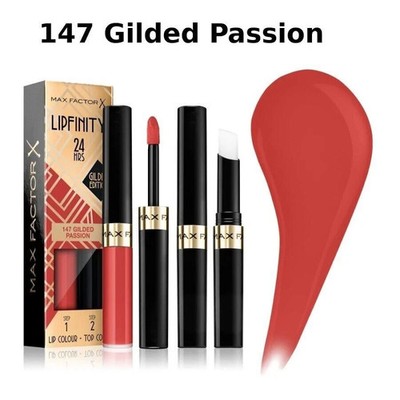 Max Factor Lipfinity 24HR Lippenfarbe Lippenstift ~Bitte Farbton auswählen~ 2 Schritte