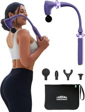 2 in 1 Massage Gun Deep Tissue Percussion Back Massager with Extension Handle