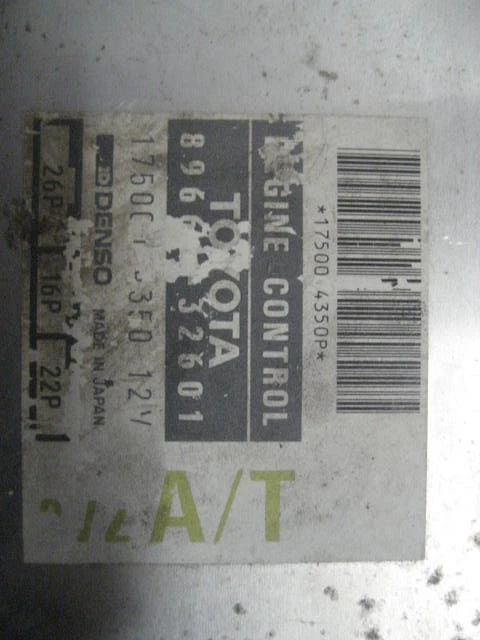 ECU ECM COMPUTER LEXUS ES250 1990 1991 AUTO FED 49721 - Image 2 of 4