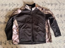 Yukon Gear Women  s Sz XL Mossy Oak  Black Full Zip Jacket K-854