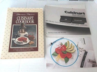 Cuisinart DLC-8 Plus Food Processor Manual Instructions, Recipe Book & Booklet