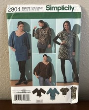 Simplicity Pattern Mini Dress Top With Variations Belt Women  s Size 14-22 Uncut