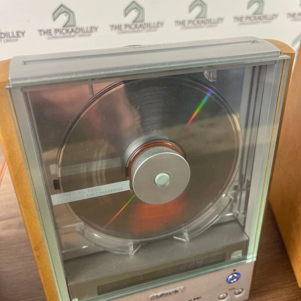 Sony Vertical Loading CD Player System Speakers HCD-EX1 TESTED & WORKS NO REMOTE - Image 4 of 4