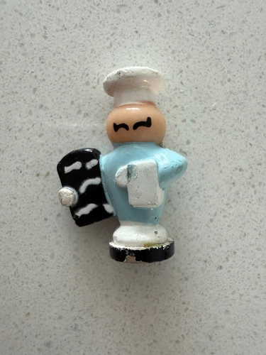 Rare Chef Figure From Vintage Bluebird 1991 PollyPocket 50's Diner