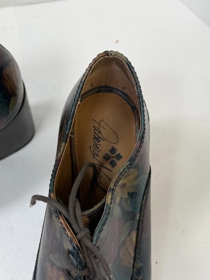 Patricia Nash Tacón Oxford Mujer Mara 6.5 Encaje Botín Azul Tostado Shooties Indi Foto 3 de 4