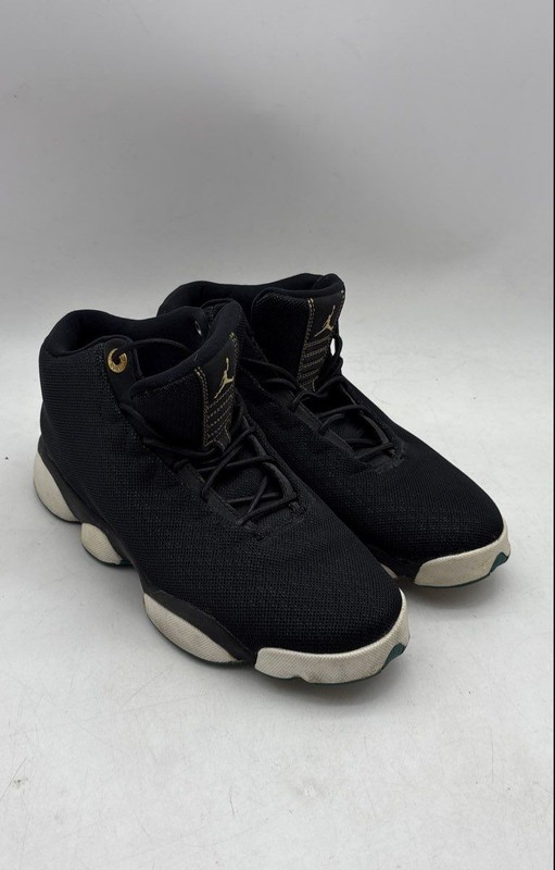 Nike Boys Air Jordan Horizon Low 846365-019 Black Lace-Up Sneaker Shoes Size 7Y