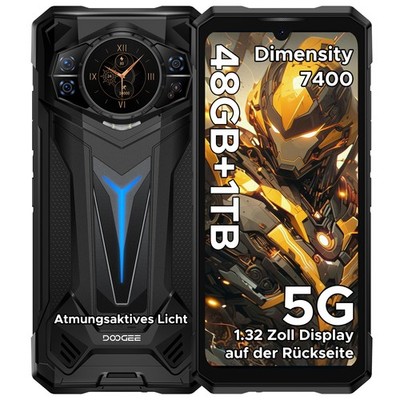 DOOGEE S200 Ultra Android 15 Outdoor Handy 5G Smartphone 48GB+1TB 11000mAh NFC