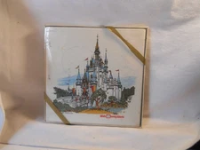 Walt Disney World Trivet Hot Plate Ceramic 6”X6”