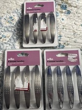 Pack Of 4 Bowed Brushed Chrome Door Handles Brand New £3 Each