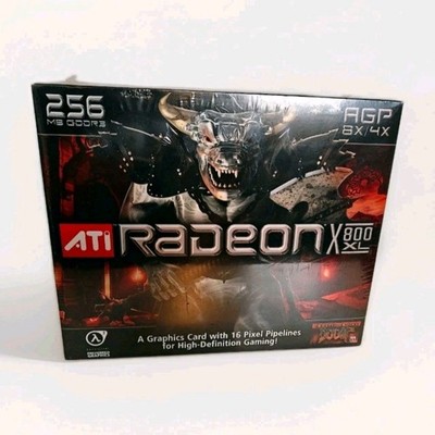 Vintage ATI Radeon X800 XL 256MB GDDR3 SDRAM AGP 4x/8x - Brand New, Unopened
