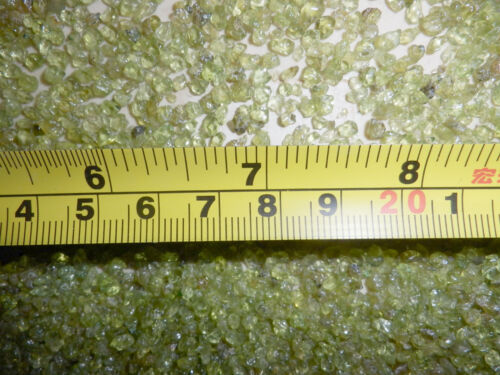 Tumbled Green Peridot Crystal 0.05 to 0.3 carat Tiny Pieces 150 gram Lot - Picture 6 of 9