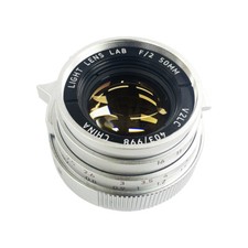 Light lens lab Lens 50mm F2 Silver Chrome Leica Summicron M M3 M6 M240