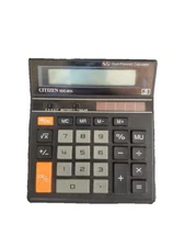 Citizen SDC-835 10-Digit Dual-Powered Calculator Battey & Solar