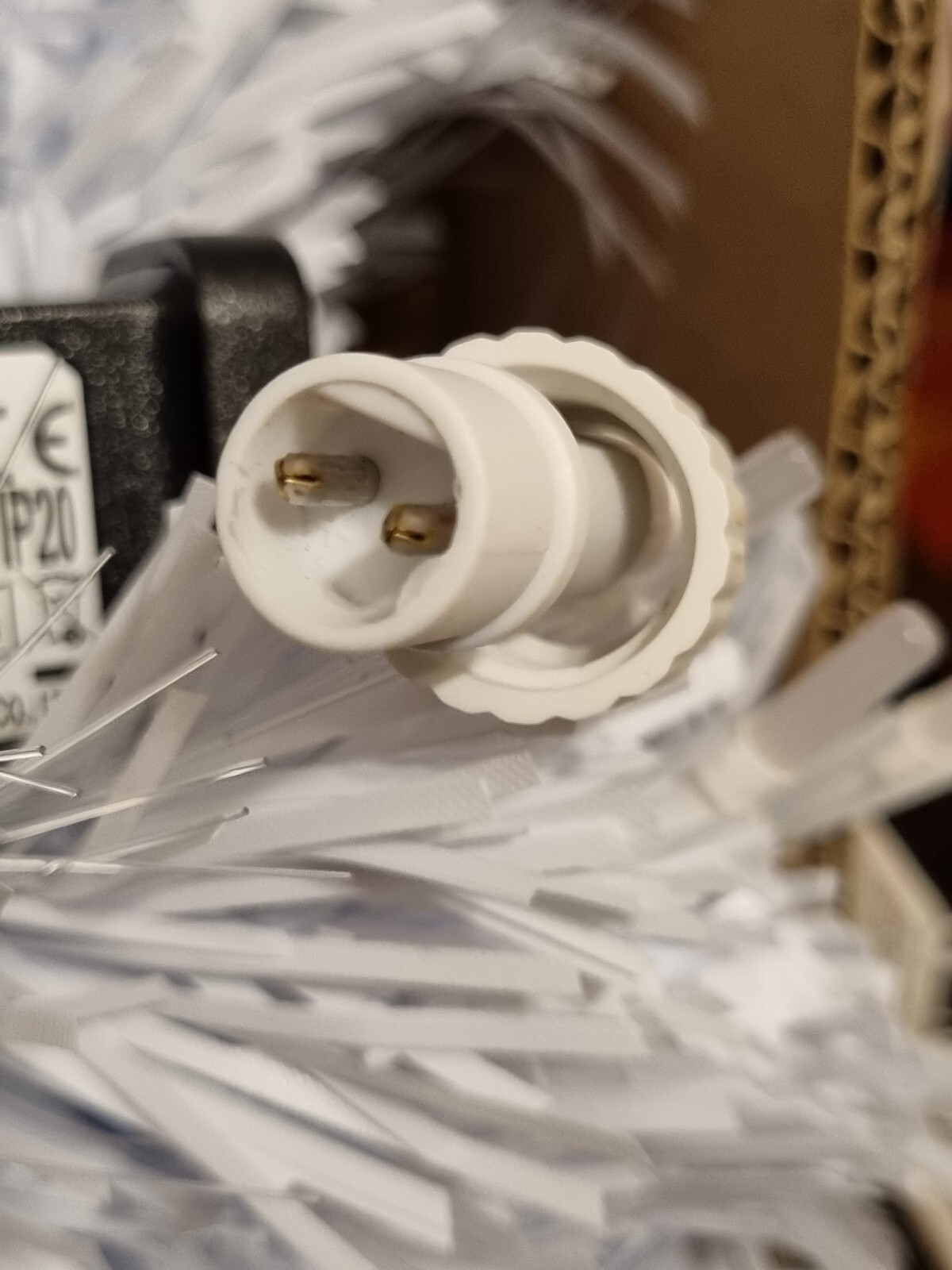 Winter White Christmas Tree Fibre Optic Pink Led non working