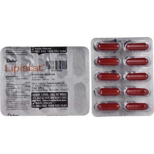 Dabur Lipistat Capsules (50caps) Cholesterol Reduction Herbal Ayurvedic - Picture 4 of 4