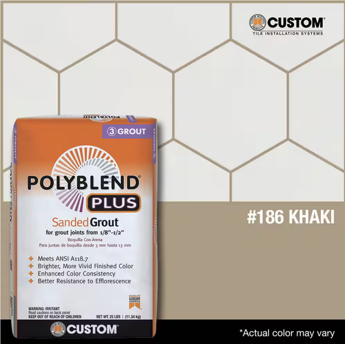 Custom Polyblend Plus Sanded Grout - 25 lbs - Picture 34 of 47