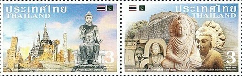 Thailand 2021 Pakistan Flag Buddha Buddhism Religion se-tenant Stamps MNH - Picture 1 of 2