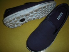 skechers go walk canvas slip on adorn