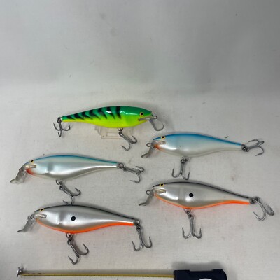Rapala Super Shad Rap LOT, Musky, Northern Pike. Bass. Trolling Lure Shallow