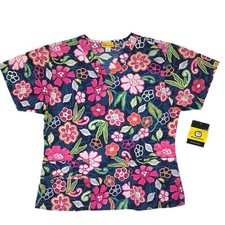 WonderWink Scrub Top 6017-HMS Handmade Blossom