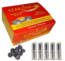 100 Ct Starlight 33 mm Round Charcoal Disc Hookah Narghile Incense Slow Burn