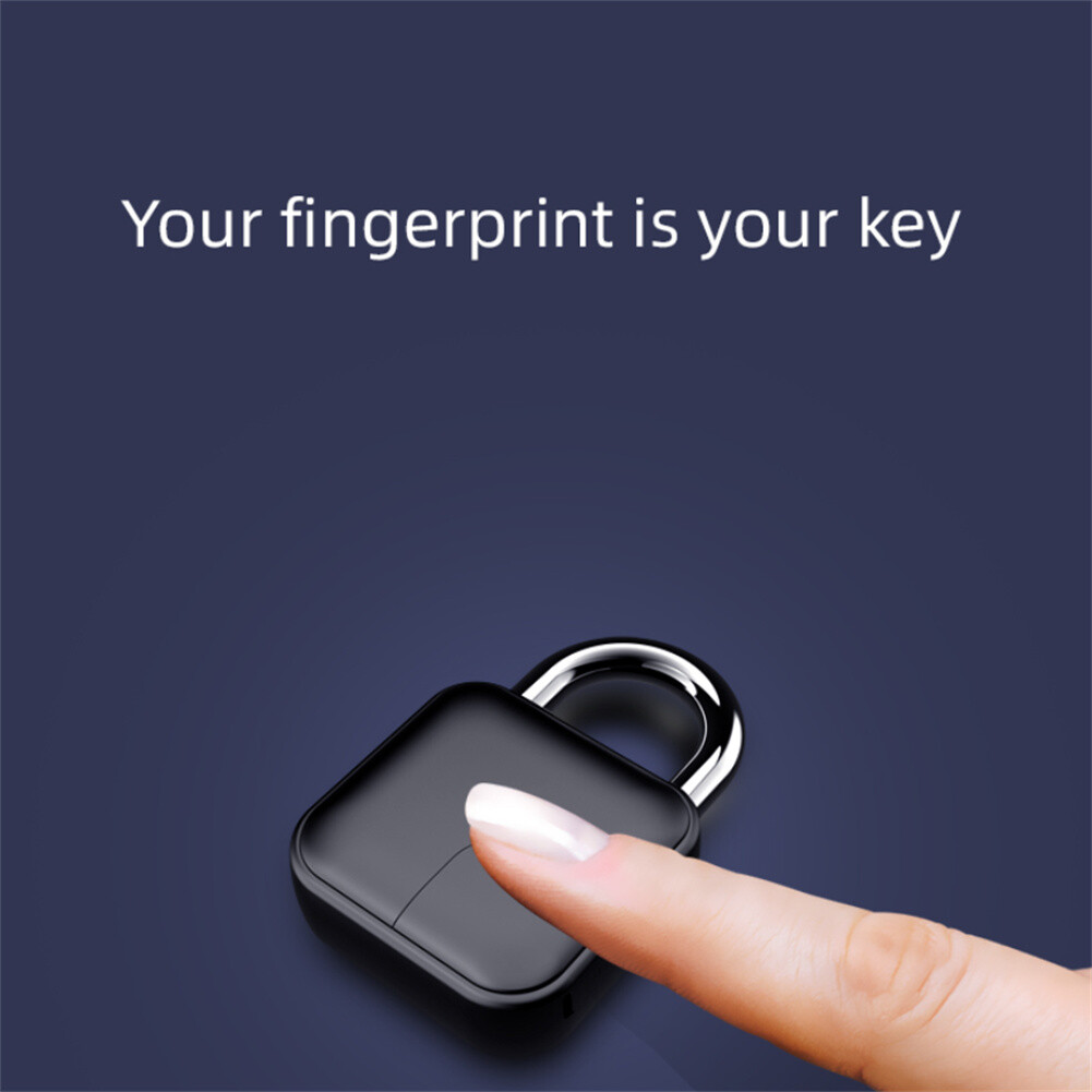 IP55 Waterproof Blue-tooth Fingerprint Padlock For Smart APP Keyless ...