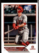 2023 Topps Pro Debut Matt McClain- Cincinnati Reds Baseball Card #PD-138