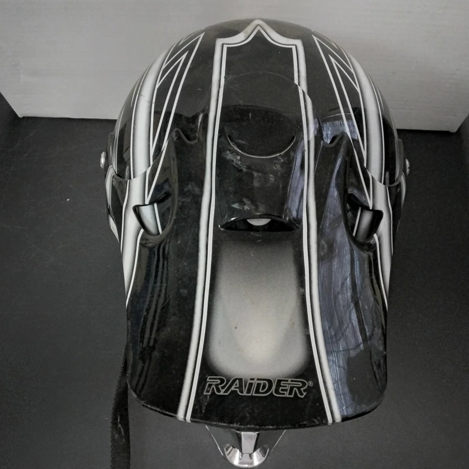 CASCO DE MOTOCROSS RAIDER MX-3 CON VISERA JUVENIL MEDIANO  Foto 3 de 4