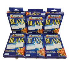 Barcode Battler Blank 36 Barcode Cards Pack Lot of 6 NEW 1992 Irwin Epoch Vtg