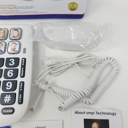 Simpl Technology Telefon fotograficzny z dużymi przyciskami i wybieraniem pamięci zdjęcia - Zdjęcie 3 z 10