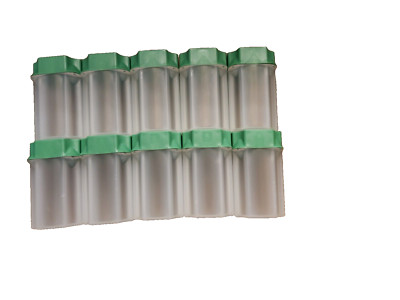 10 Guardhouse Silver Eagles Square Green Top Semi-Clear Coin Tubes