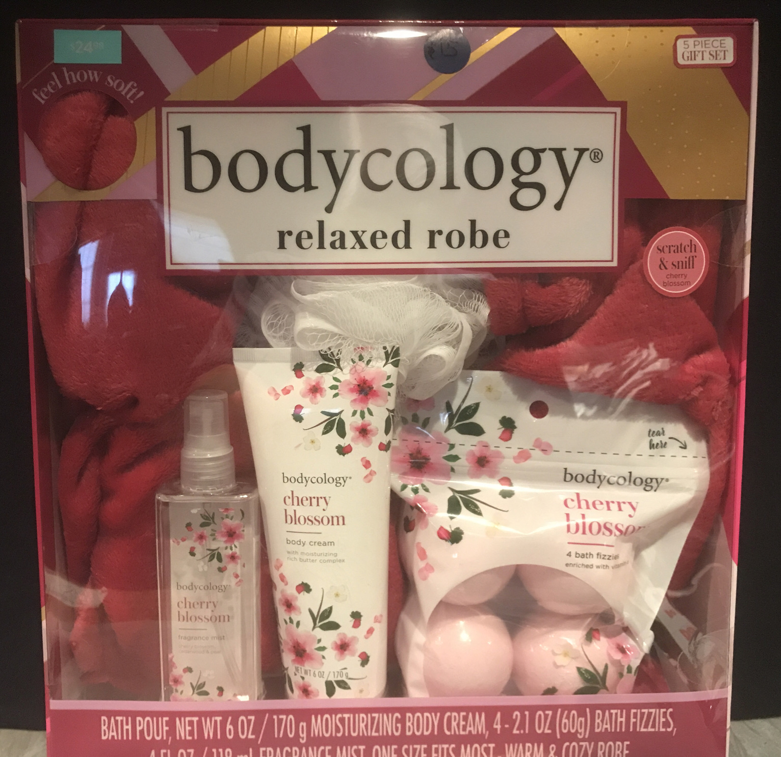 Bodycology Relaxed Robe Cherry Blossom 5 Piece Bath Set eBay