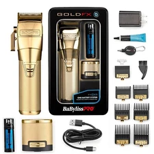 BaBylissPRO GoldFX FXONE Professional Cord/Cordless Clippers #FX899G