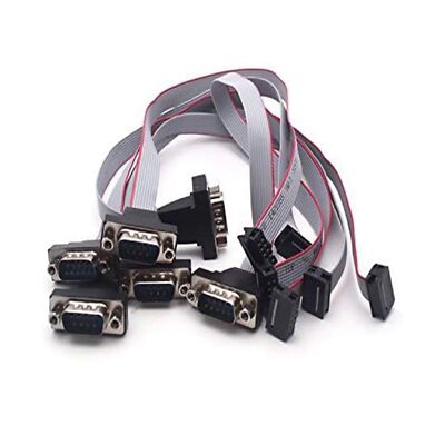 12 Inch 30cm DB9 Serial Male Port Bracket to 10 Pin Motherboard Header Panel ...