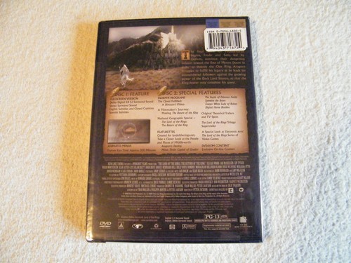 THE LORD OF THE RINGS - The Return of The King - DVD Sealed New 2 Disc Set - Picture 2 of 5