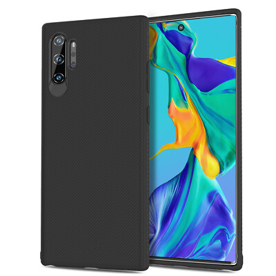 Samsung Galaxy Note 10 Pro (6,8 Zoll) Handy Hülle Case Schale TPU dünn schwarz
