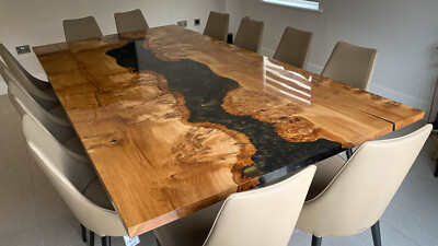 Black Epoxy Resin Coffee Table Top, Resin Epoxy Table Top, Home Decor