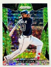 2019 PANINI PRIZM RONDALD ACUNA JR. 063/199 LIME GREEN DONUT CIRCLES BRAVES