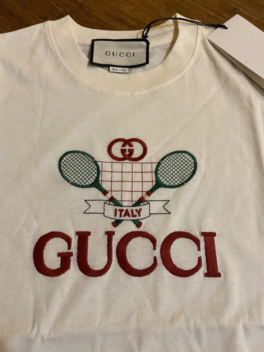 T shirt gucci raquette hot sale