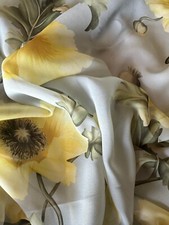 Authentic Oscar de la Renta luxury chiffon dress Fabric. Made in Italy