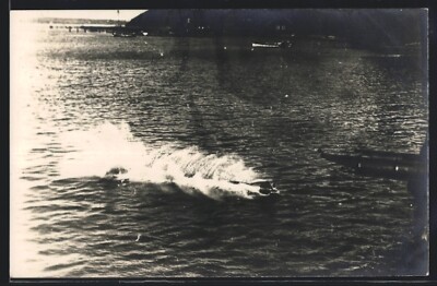 Foto-AK Torpedo wird abgefeuert 