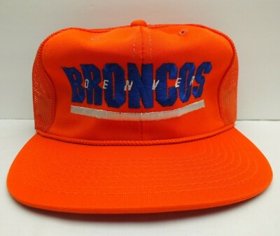 NFL 80'S DENVER BRONCOS MESH TRUCKER HAT SPORTS SPECIALTIES YOUNG AN CAP