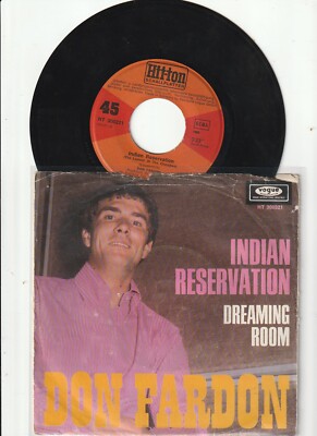 7'' Don Fardon   Indian Reservation /1st. Original - Hit-Ton / Germany 1968