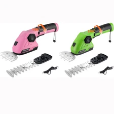 WORKPRO Cordless Trimmer Hedge Shears 2-IN-1 Grass Cutter Electric Hedge Trimmer