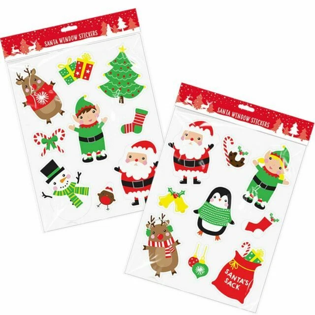 Glass Christmas Seasonal Window Decorations